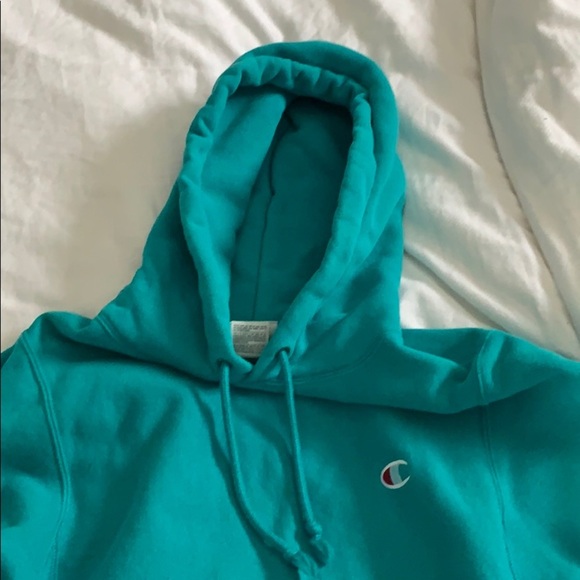 Aqua champion sweatshirt hoodie - Picture 2 of 6